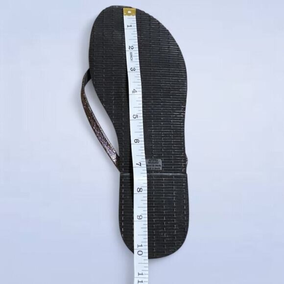 Havaianas Silver Black Sandal - Size‎ 9 / 10 - Picture 6 of 6